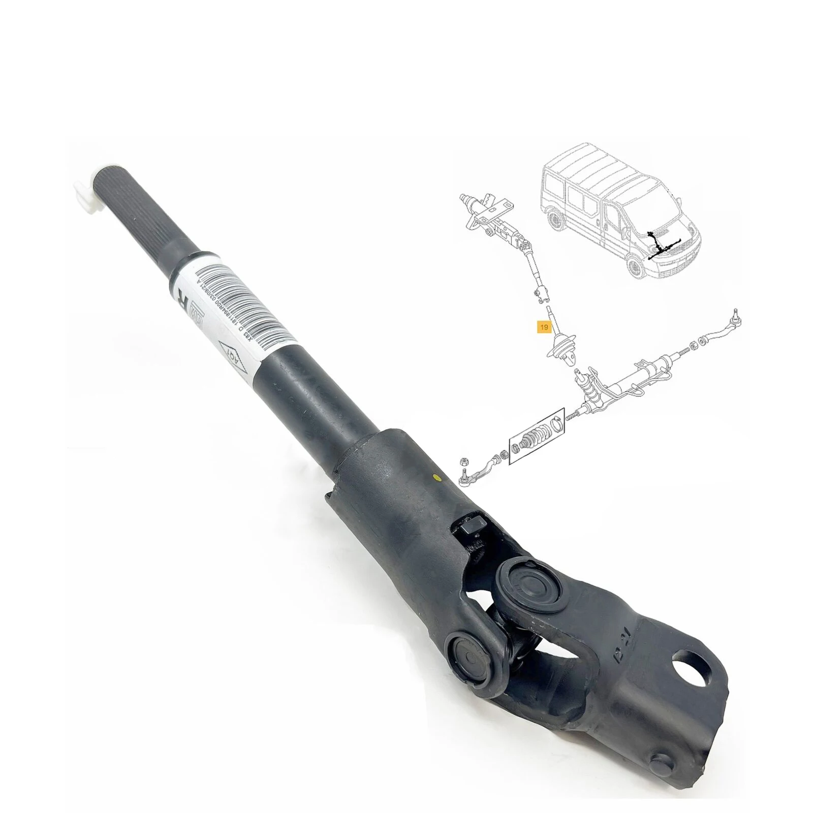 Steering Coupling Universal Joint For Renault Trafic 2 2003-2014 93861065, 8200762575R
Steering Coupling Universal Joint For Renault Trafic 2 2003-2014 93861065, 8200762575R