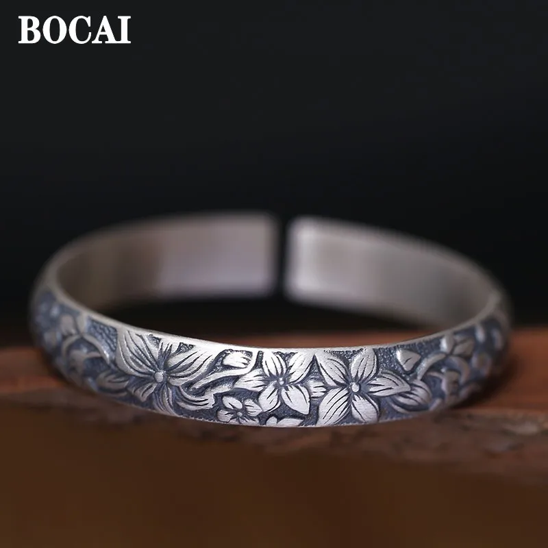 BOCAI New 2023 Fashion Original Handmade Woman Bracelet s999 Sterling Silver Jewelry Blooming Season Gift for Mother
BOCAI New 2023 Fashion Original Handmade Woman Bracelet s999 Sterling Silver Jewelry Blooming Season Gift for Mother