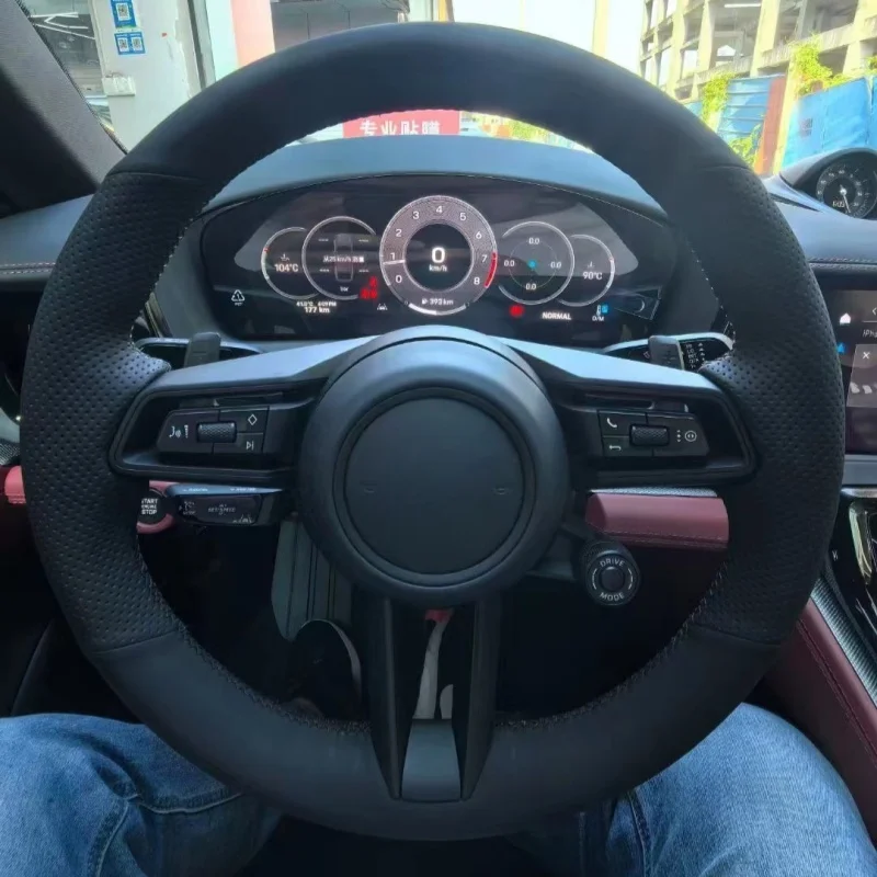 Braid Car Steering Wheel Cover Wrap Hand Sewing Genuine Leather For Porsche Taycan Boxste Panamera Macan Cayenne 718 911 9YA 971
Braid Car Steering Wheel Cover Wrap Hand Sewing Genuine Leather For Porsche Taycan Boxste Panamera Macan Cayenne 718 911 9YA 971