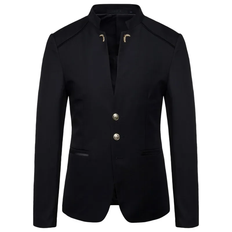 New Arrival Male Suit Chic Stand Collar Single Breasted Solid Suit Coat Elegant Business Casual Daily Office Jacket Only 1 Piece
New Arrival Male Suit Chic Stand Collar Single Breasted Solid Suit Coat Elegant Business Casual Daily Office Jacket Only 1 Piece