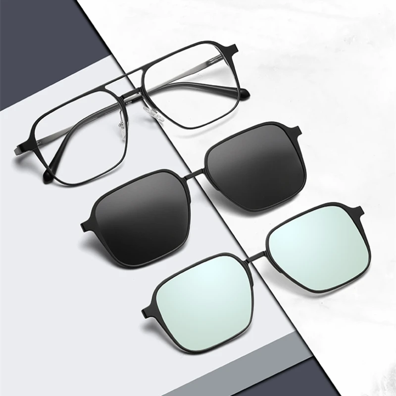 GLTREE Night Vision Glasses Men Polarized Sunglasses Magnetic Clip On Colorblind Glasses Prescription Big Frame Eyeglasses Y42
GLTREE Night Vision Glasses Men Polarized Sunglasses Magnetic Clip On Colorblind Glasses Prescription Big Frame Eyeglasses Y42