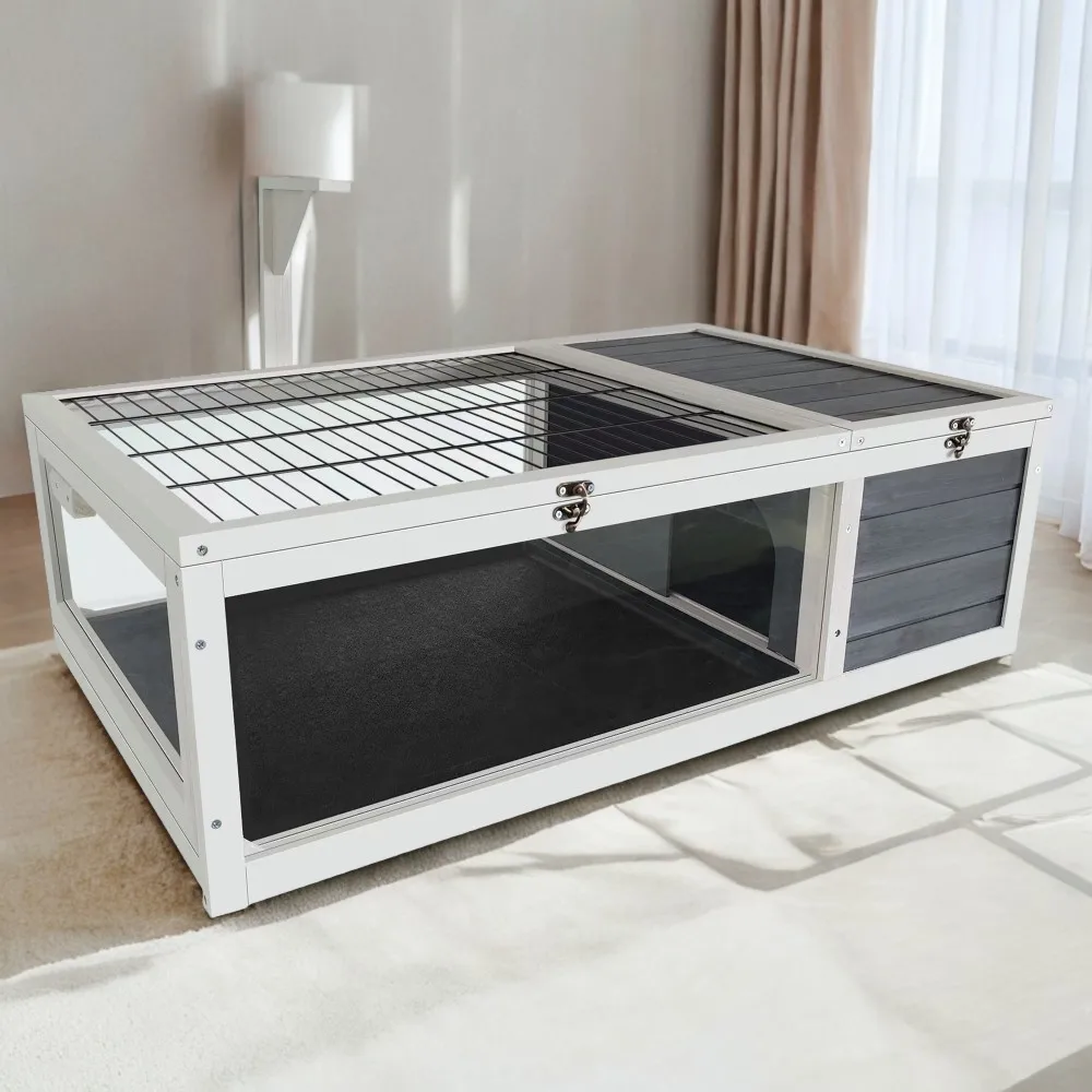 39.5"Wood Tortoise House Indoor Turtle Habitat Reptile Cage for Lizards, Geckos, with Removable Waterproof Tray,Light Support,
39.5"Wood Tortoise House Indoor Turtle Habitat Reptile Cage for Lizards, Geckos, with Removable Waterproof Tray,Light Support,