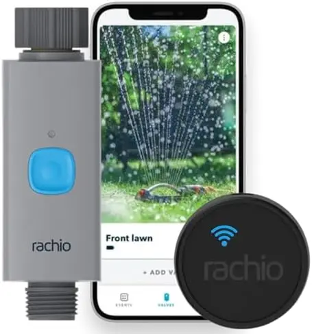 Умный таймер для полива Rachio – Wi-Fi контроллер для уличного крана с программированием через приложение и возможностью расширения настроек
Умный таймер для полива Rachio – Wi-Fi контроллер для уличного крана с программированием через приложение и возможностью расширения настроек
