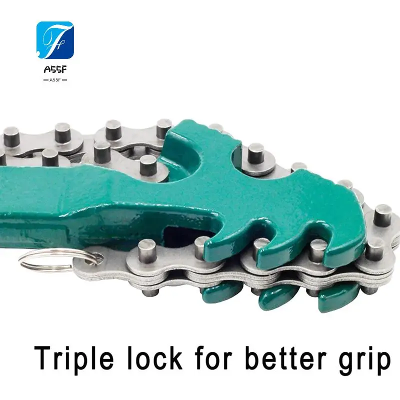 A55F-Sturdy Adjustable Heavy Duty Ratchet Chain Oil Filter Wrench Reversible Chain Style Pipe Mount Wrench 16 Inch
A55F-Sturdy Adjustable Heavy Duty Ratchet Chain Oil Filter Wrench Reversible Chain Style Pipe Mount Wrench 16 Inch