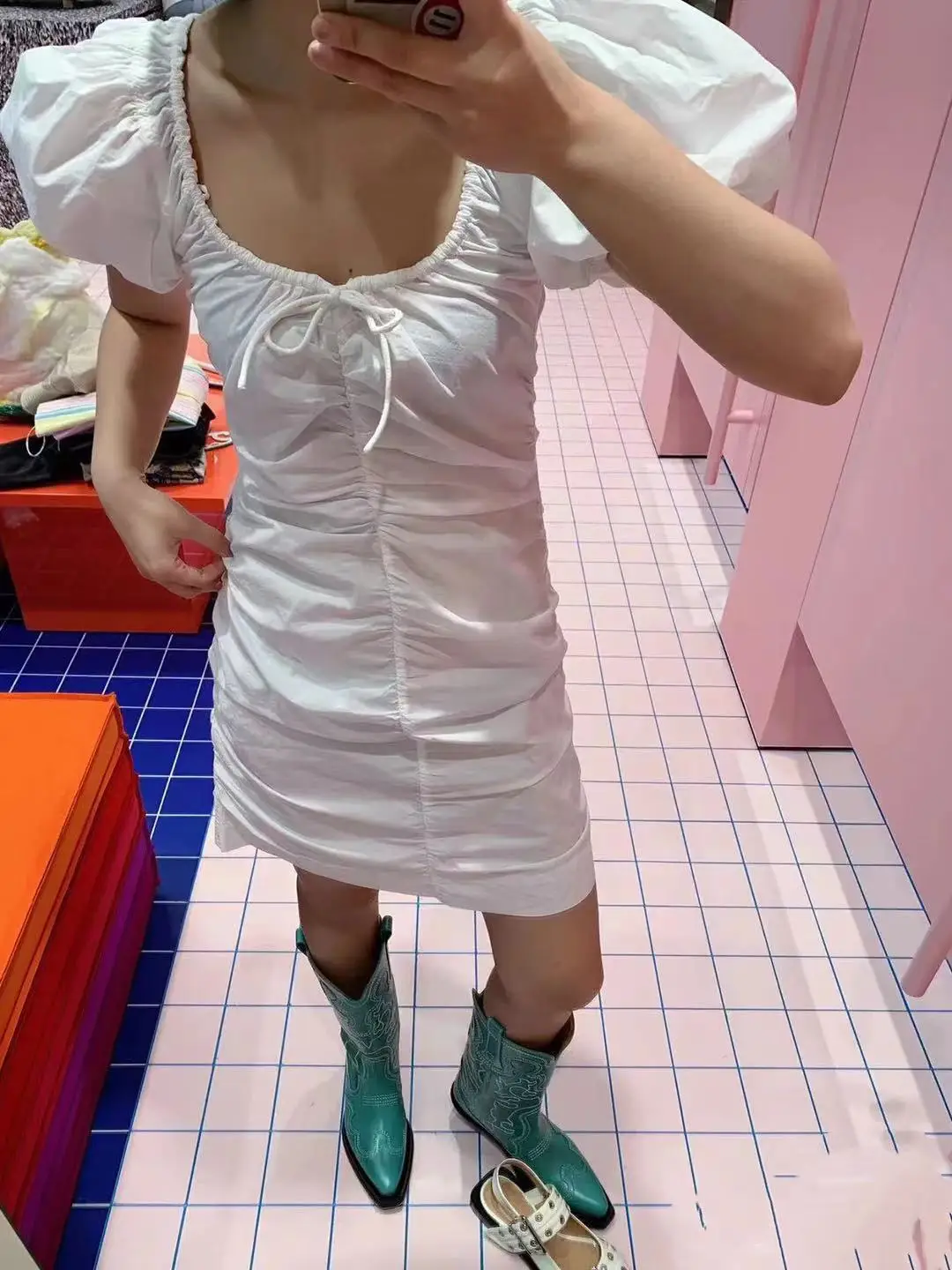 Nordic Spring Summer New Sle White Puff Sve Pleated Slim Dstring V Ne ort Sve Dr Women 3396 Bodycon Dr
Nordic Spring Summer New Sle White Puff Sve Pleated Slim Dstring V Ne ort Sve Dr Women 3396 Bodycon Dr
