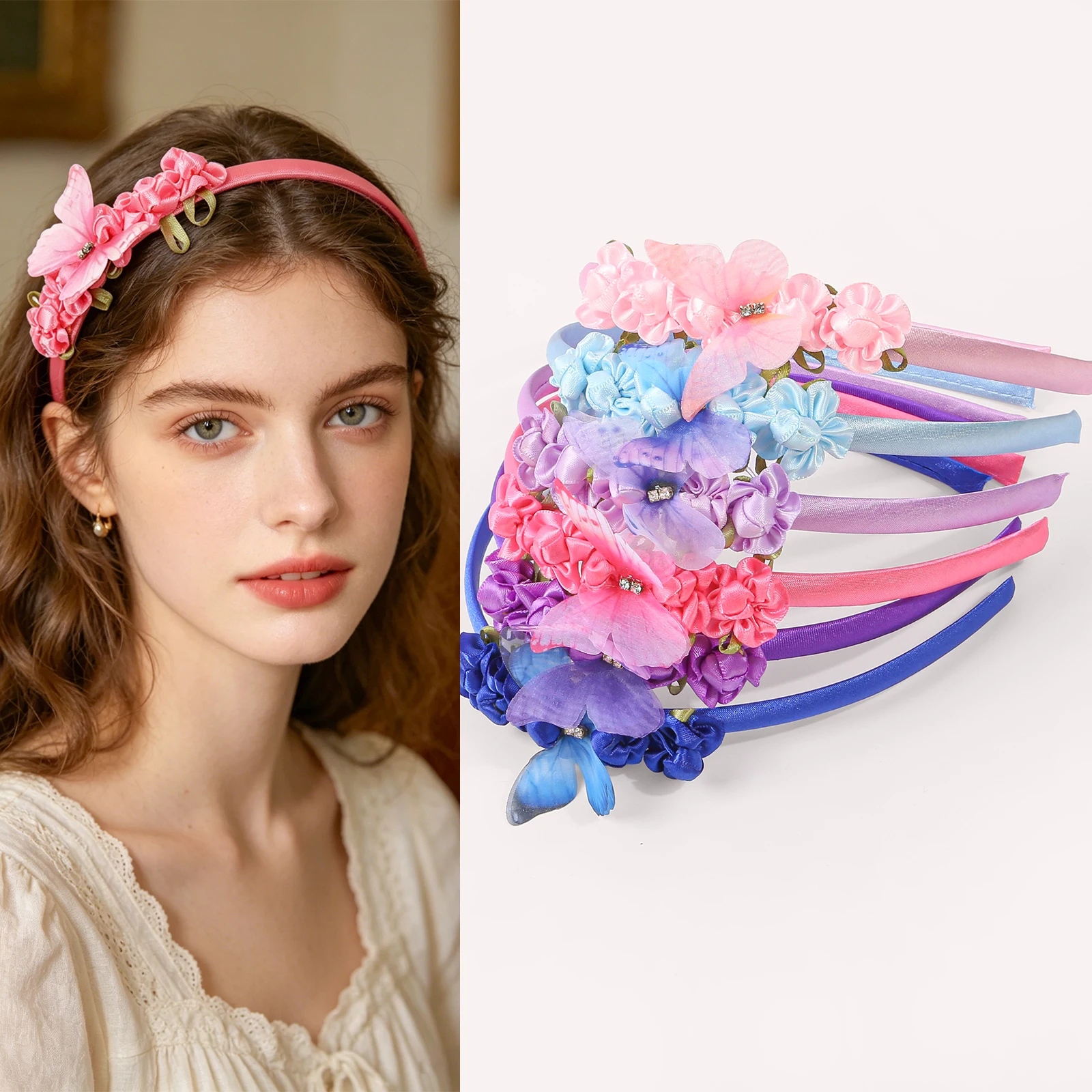 1Pc Boho Floral Butterfly Headband for Women, 3D Stereo Hair Accessories, Suitable for Wedding Party Daily Wear, Gift for Girls
1Pc Boho Floral Butterfly Headband for Women, 3D Stereo Hair Accessories, Suitable for Wedding Party Daily Wear, Gift for Girls