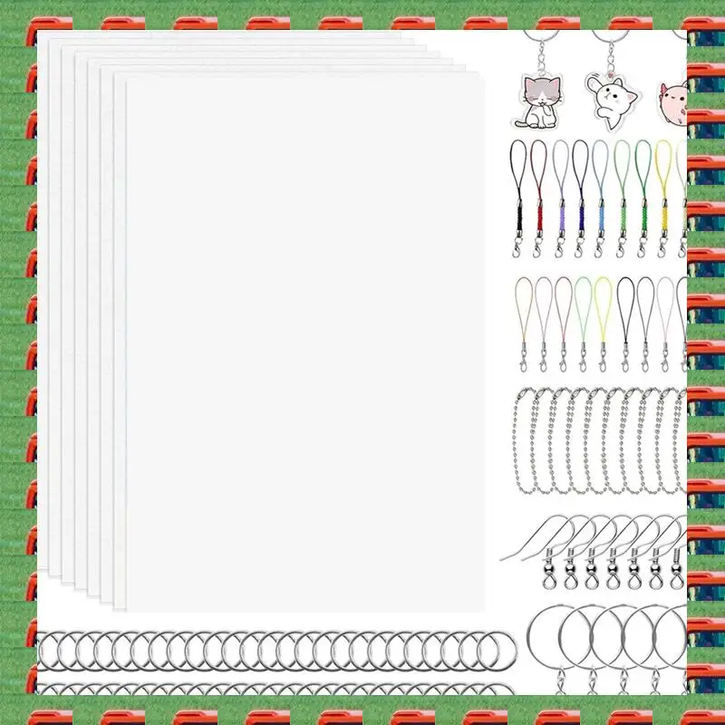 ABMO 170 PCS Shrink Plastic Sheets Kit,Shrink Art Paper With 15 Sheets Shrink Sheets,For Crafts Jewelry Making DIY
ABMO 170 PCS Shrink Plastic Sheets Kit,Shrink Art Paper With 15 Sheets Shrink Sheets,For Crafts Jewelry Making DIY