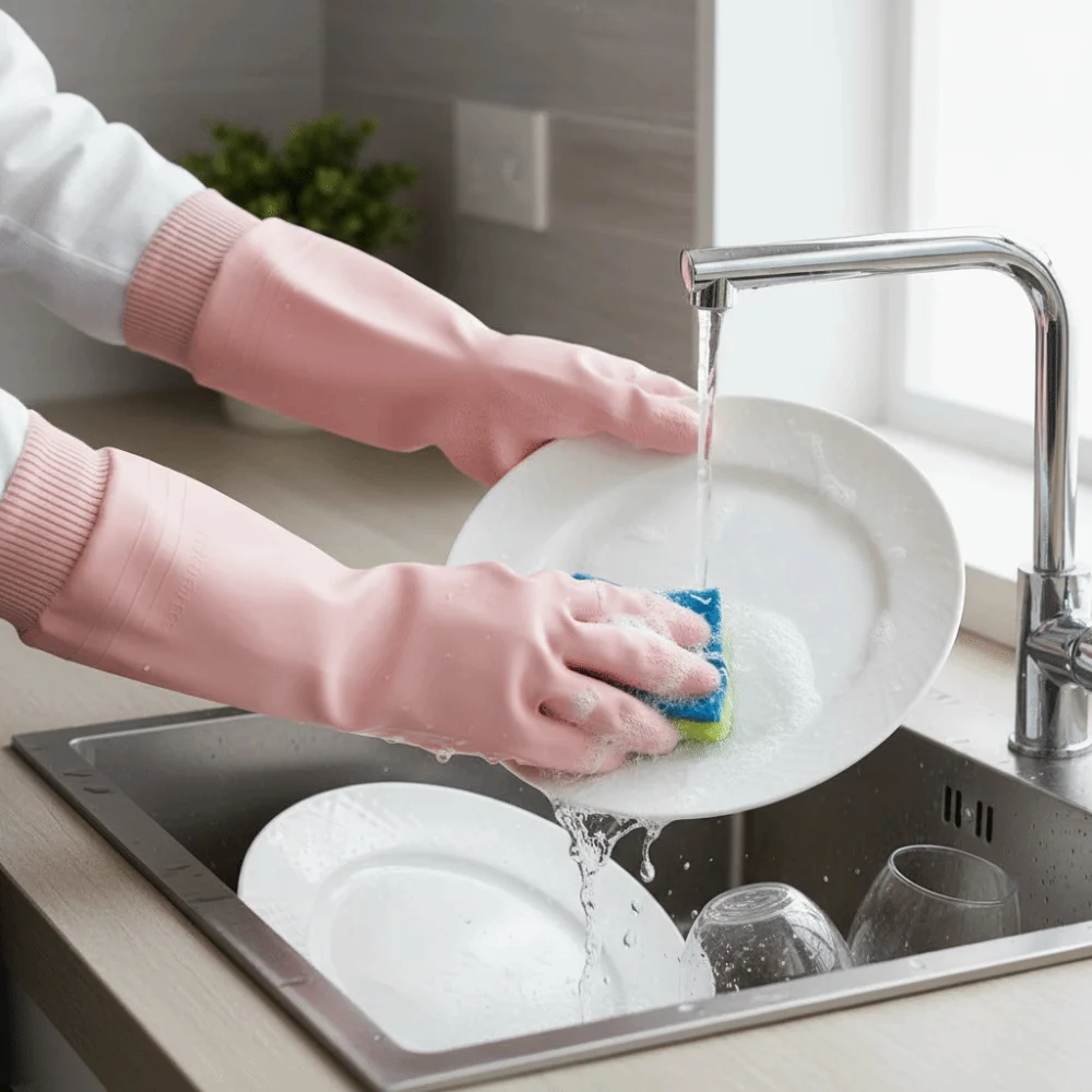 Waterproof Dishwashing Gloves Warm Fleece Thickened Laundry Gloves Threaded Sleeve Cuff Tear-resistant Housekeeping Gloves
Waterproof Dishwashing Gloves Warm Fleece Thickened Laundry Gloves Threaded Sleeve Cuff Tear-resistant Housekeeping Gloves
