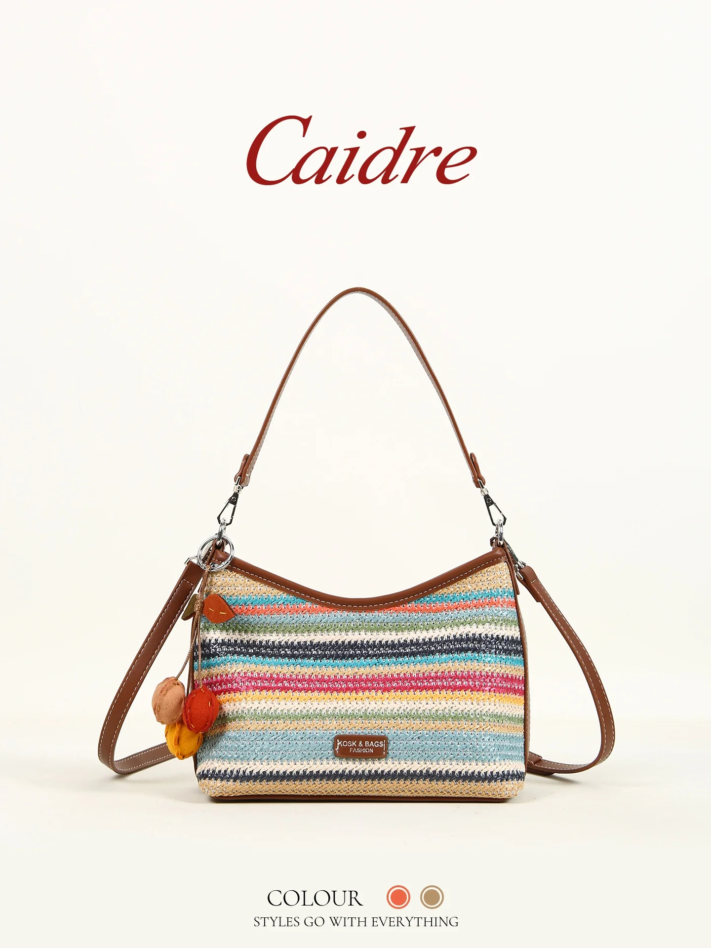 Caidre Commute Straw Woven Bag Large Capacity Tote Shoulder Bag for Holiday Beach Single Shoulder Underarm Bag
Caidre Commute Straw Woven Bag Large Capacity Tote Shoulder Bag for Holiday Beach Single Shoulder Underarm Bag