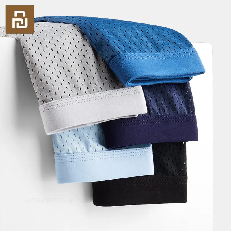 Youpin 3pcs/lot Mens Boxer Briefs Summer Ice Silk Hollow Breathable Quick-drying Underpants Men Cueca Masculina Homme Large Size
Youpin 3pcs/lot Mens Boxer Briefs Summer Ice Silk Hollow Breathable Quick-drying Underpants Men Cueca Masculina Homme Large Size