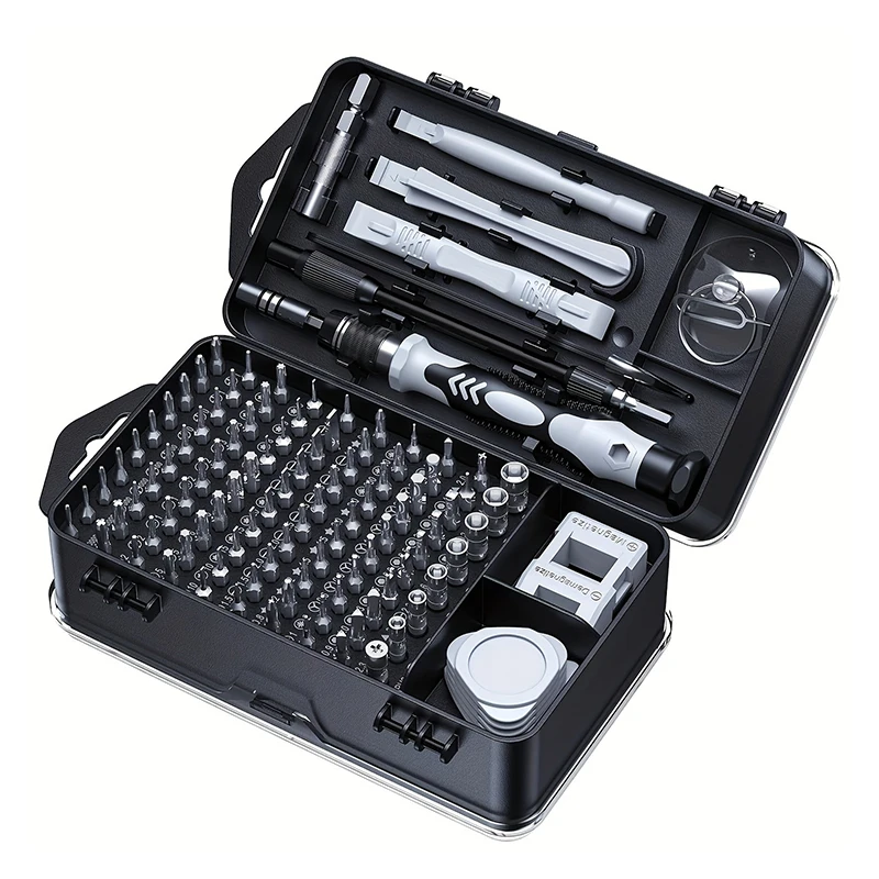 Magnetic Precision Screwdriver Set 115 in 1 Electronics Repair Tools Professional Nut Driver for Laptop Phone PC Maintenance
Magnetic Precision Screwdriver Set 115 in 1 Electronics Repair Tools Professional Nut Driver for Laptop Phone PC Maintenance