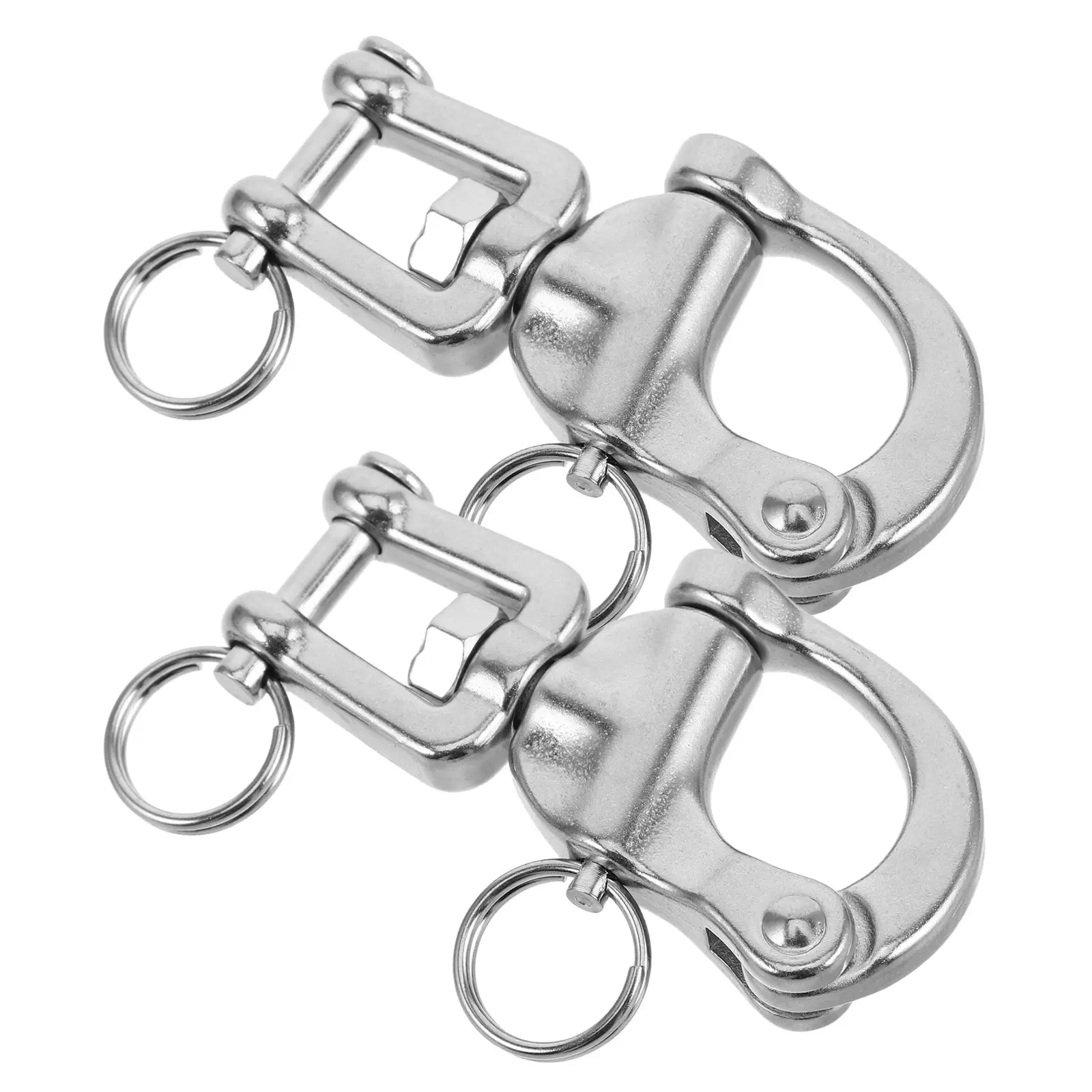 2 Pcs Stainless Steel Deduction Quick Release Buckle Marine Carabiner Heavy Duty Quick-release Snaps
2 Pcs Stainless Steel Deduction Quick Release Buckle Marine Carabiner Heavy Duty Quick-release Snaps