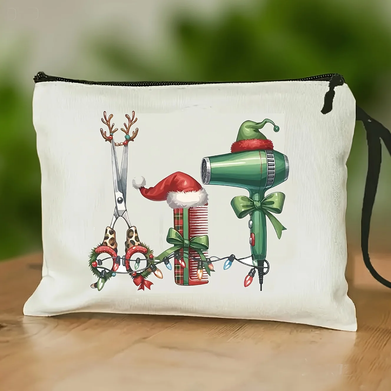Christmas Themed Makeup & Barber Tool Storage Bag - Portable Travel Suitable for Hairdressing Supplies Machine Washable Bag wit
Christmas Themed Makeup & Barber Tool Storage Bag - Portable Travel Suitable for Hairdressing Supplies Machine Washable Bag wit