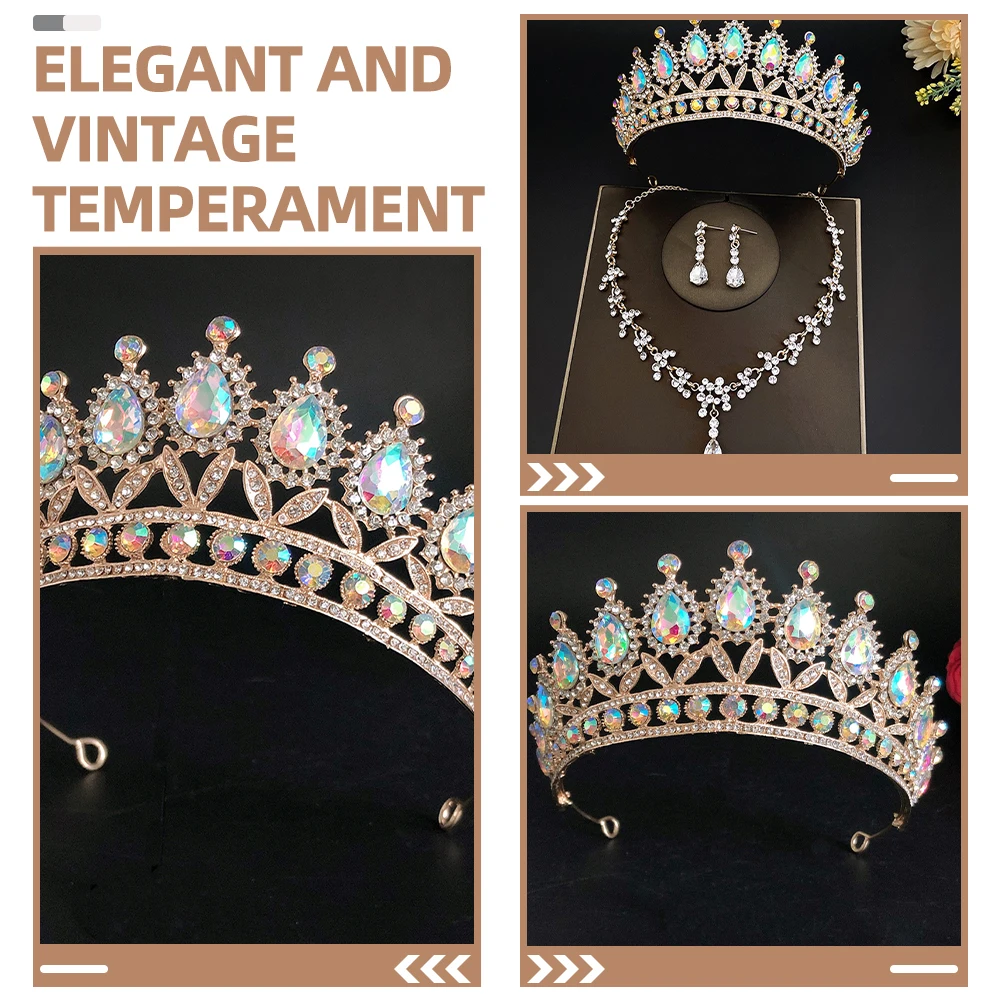 1 set 1 Set Jewelry Women Earrings Set Vintage Rhinestone Crown Necklace Earrings For Bride Women Party Prom Gift Tiara
1 set 1 Set Jewelry Women Earrings Set Vintage Rhinestone Crown Necklace Earrings For Bride Women Party Prom Gift Tiara