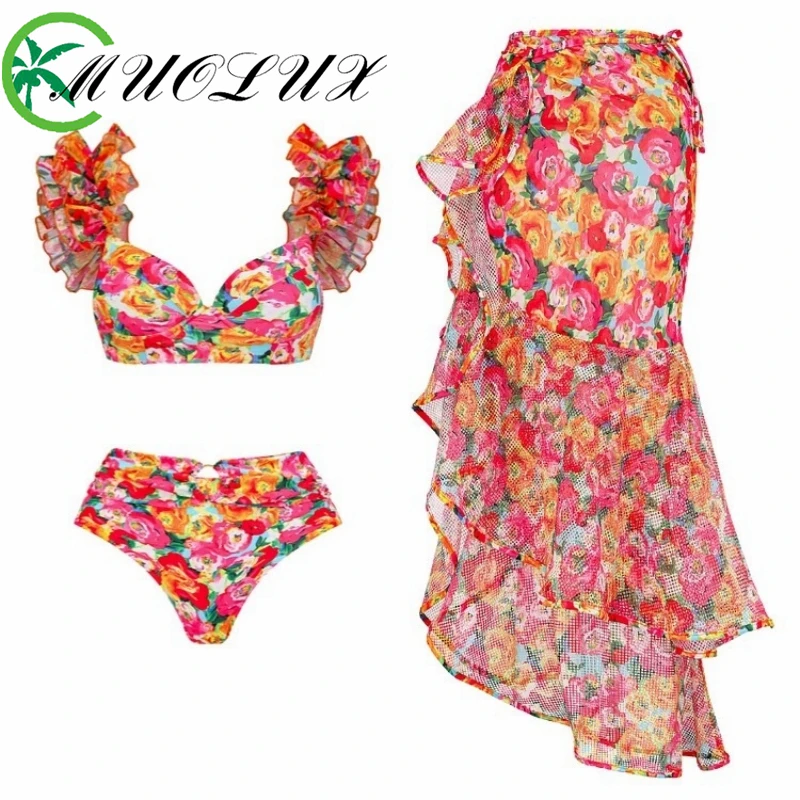 2024 High Quality One Piece Swimsuit Floral Ruffle Printed Push Up Women Bikini Set Swimwear Slimming Bathing Suit Beach Wear
2024 High Quality One Piece Swimsuit Floral Ruffle Printed Push Up Women Bikini Set Swimwear Slimming Bathing Suit Beach Wear