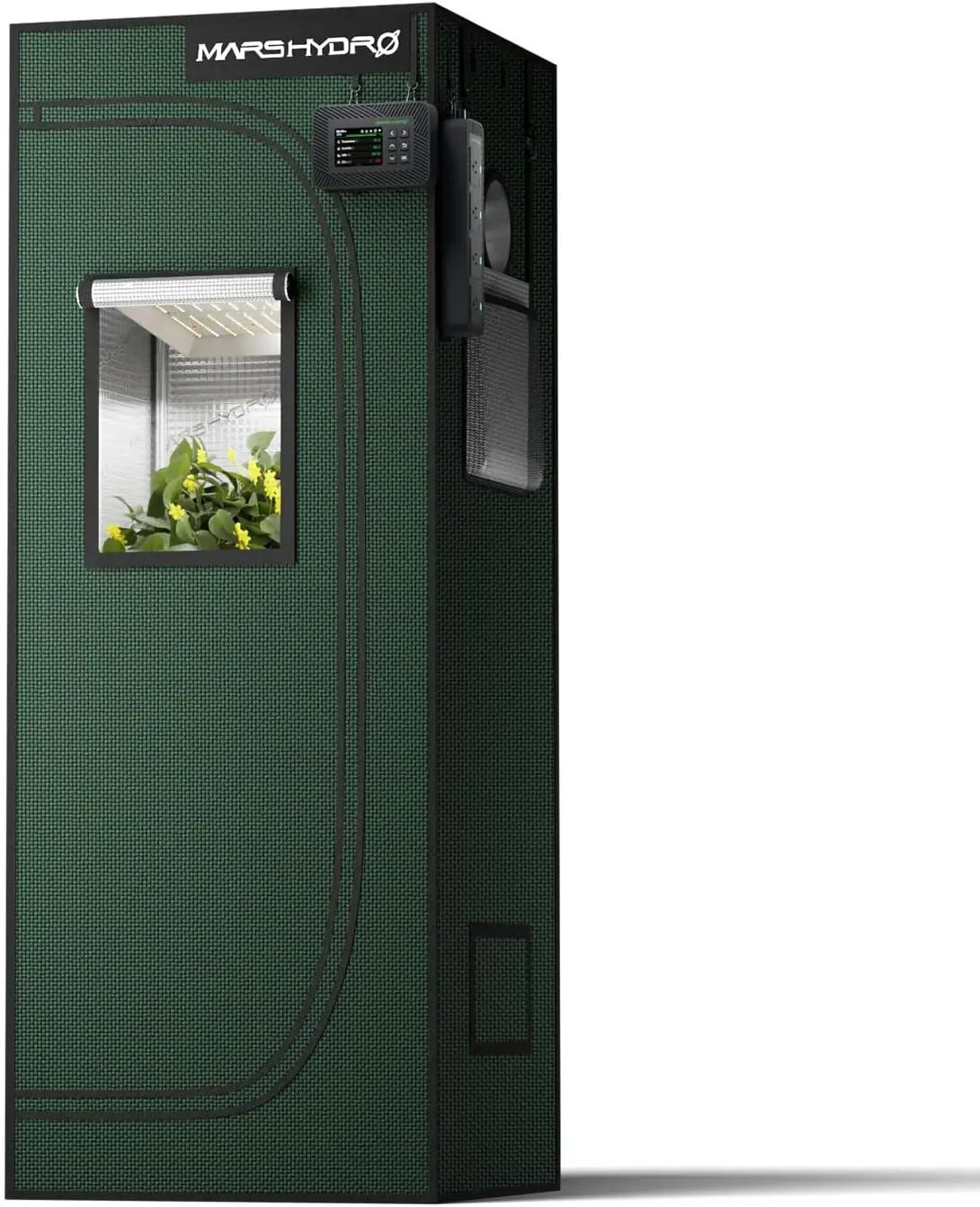 Тент для выращивания растений 2x2x5 Grow Tent Pro, 61x61x160 см, из утолщенного полиэстерового полотна 2000D и высокоотражающего майлара, с увеличенным окном для наблюдения, контроллер в комплекте
Тент для выращивания растений 2x2x5 Grow Tent Pro, 61x61x160 см, из утолщенного полиэстерового полотна 2000D и высокоотражающего майлара, с увеличенным окном для наблюдения, контроллер в комплекте