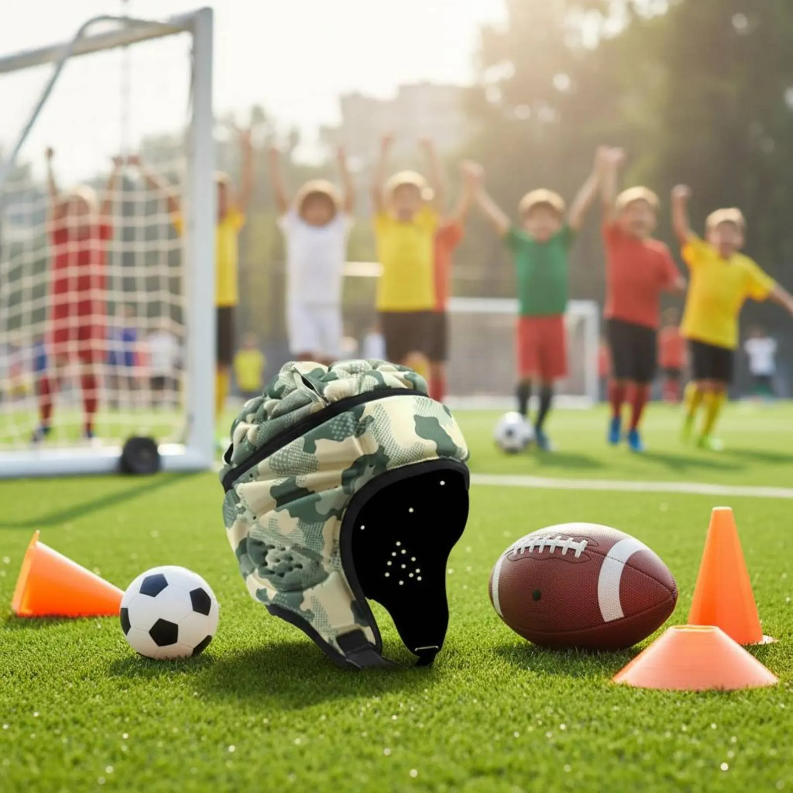 Flexible Cover Sport Helmet Adjustable Fit Soft Sport Helmet Padded Contact Sport Head Protector Lightweight Padded Contact
Flexible Cover Sport Helmet Adjustable Fit Soft Sport Helmet Padded Contact Sport Head Protector Lightweight Padded Contact