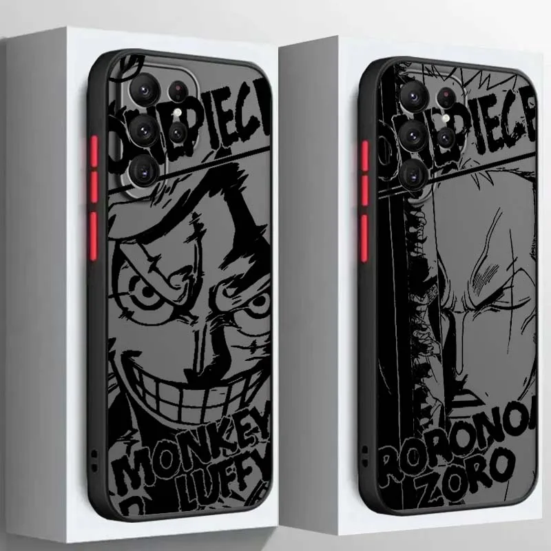 Trend Zoro One Piece Luffy Art Phone Case For Samsung Galaxy S25 S24 S23 S22 S21 S20 S10 S9 Ultra Plus FE 5G Frosted Translucent 
Trend Zoro One Piece Luffy Art Phone Case For Samsung Galaxy S25 S24 S23 S22 S21 S20 S10 S9 Ultra Plus FE 5G Frosted Translucent