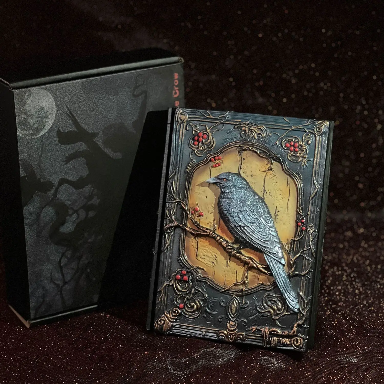 Anime Sylus Love and Deepspace Cosplay Stereoscopic Relief Crow Scrapbook Cartoon Notebook Diary Notebooks Hallowmas Adorn Gift
Anime Sylus Love and Deepspace Cosplay Stereoscopic Relief Crow Scrapbook Cartoon Notebook Diary Notebooks Hallowmas Adorn Gift