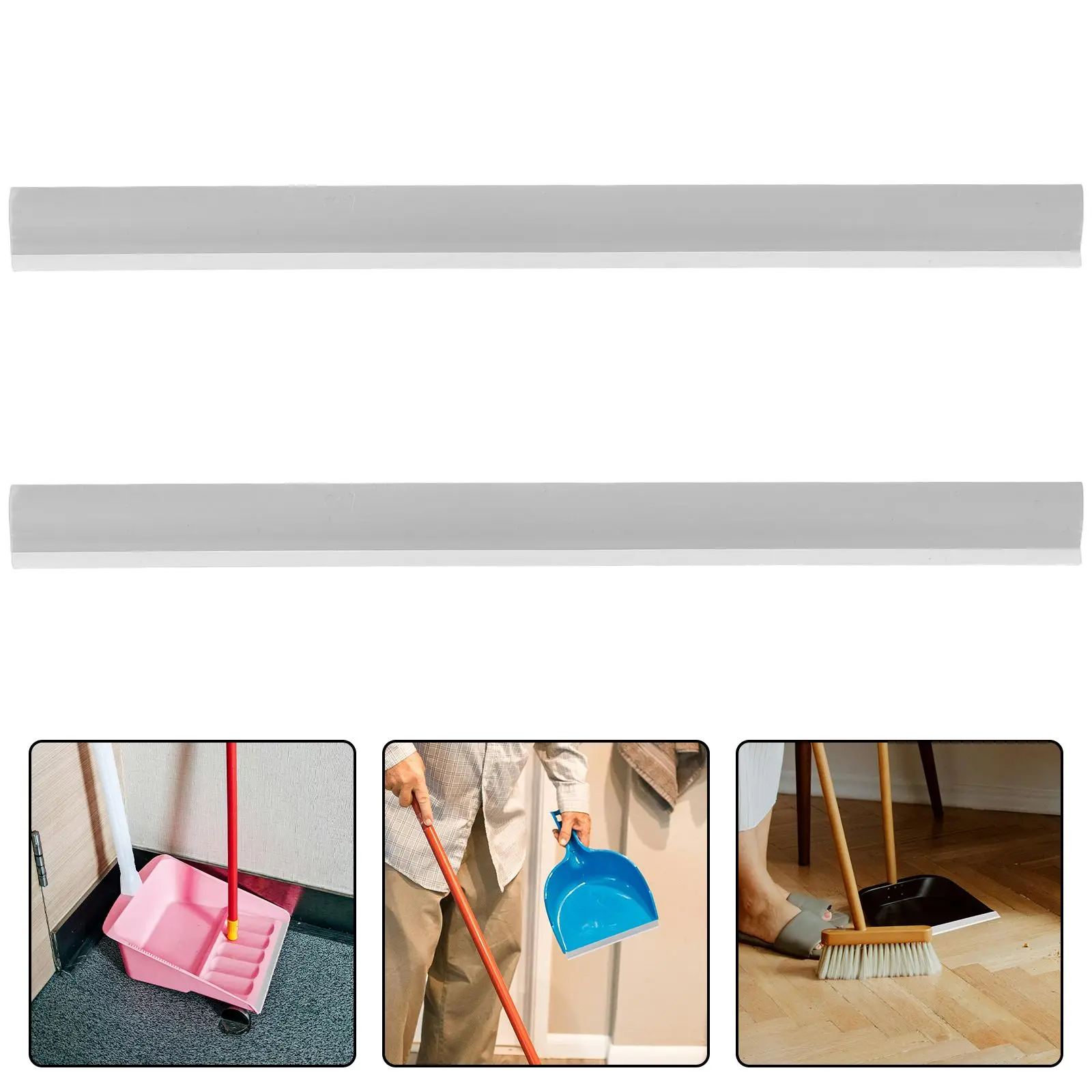 2pcs Dustpan Rubber Strips Replacement Rubber Refills Dustpan Edge Bar For Various Dustpans Efficient Cleaning Parts
2pcs Dustpan Rubber Strips Replacement Rubber Refills Dustpan Edge Bar For Various Dustpans Efficient Cleaning Parts
