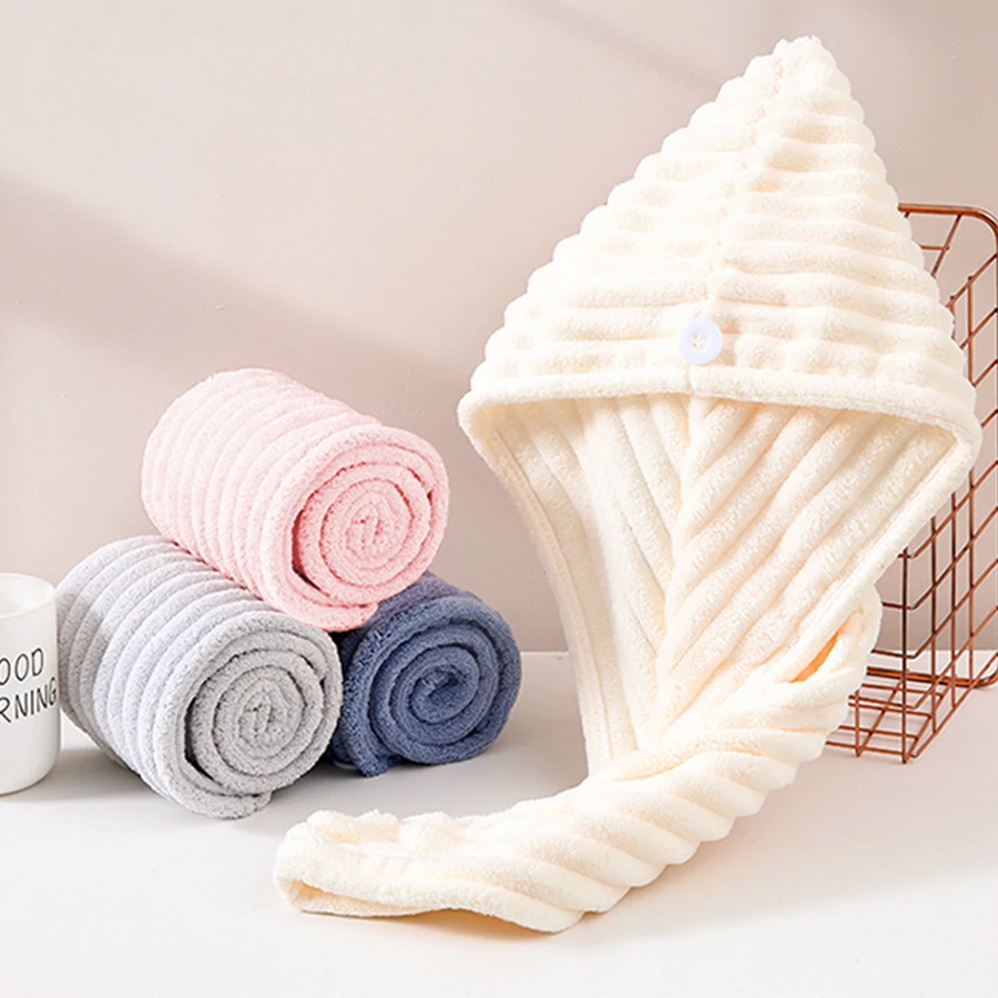 2pcs Women’s Dry Hair Cap - Absorbent Thickened, Soft Lightweight Quick Drying, Multi-Use as Hair Wiping Headscarf
2pcs Women’s Dry Hair Cap - Absorbent Thickened, Soft Lightweight Quick Drying, Multi-Use as Hair Wiping Headscarf