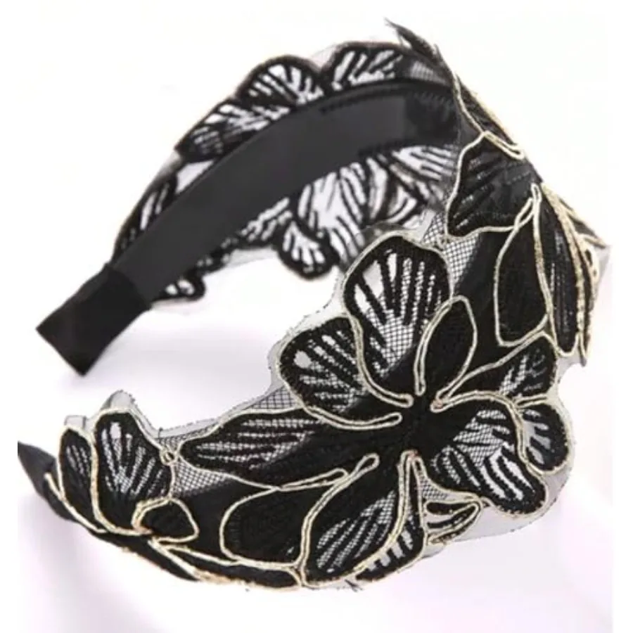 Huachi Headbands for Women Elegant 1920s Floral Head Piece, Vintage Gatsby Party Prom Headband Wide Designer Head Band
Huachi Headbands for Women Elegant 1920s Floral Head Piece, Vintage Gatsby Party Prom Headband Wide Designer Head Band