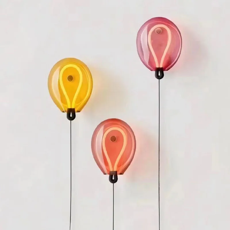 Balloon shaped background wall light, aisle atmosphere lighting fixtures wall lamp
Balloon shaped background wall light, aisle atmosphere lighting fixtures wall lamp