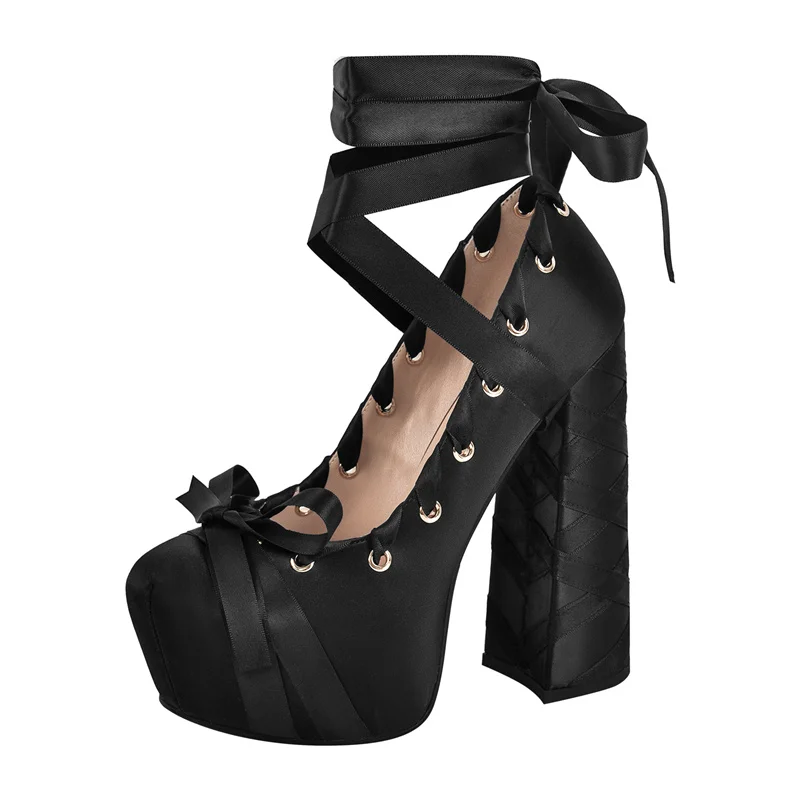 Richealnana Womens Round Toe Platform 15CM~16CM Chunky High Heels Ankle Strap Dress Hoof Thick Heels Big Size Bow Ribbon Pumps
Richealnana Womens Round Toe Platform 15CM~16CM Chunky High Heels Ankle Strap Dress Hoof Thick Heels Big Size Bow Ribbon Pumps