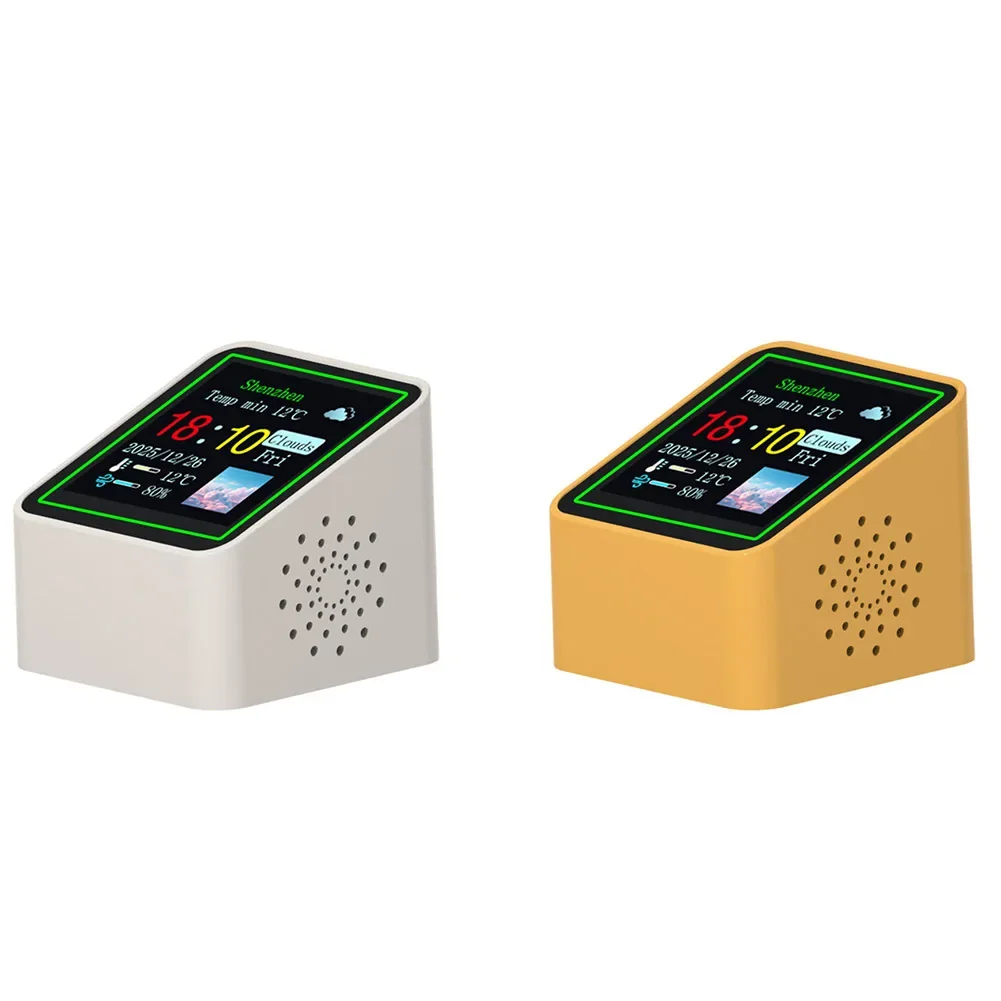 Hot Sales Ultra Smart WiFi Weather Forecast Station Clock ABS For Desktop/Bed Decoration Date Photo Album With Gif Animation Too
Hot Sales Ultra Smart WiFi Weather Forecast Station Clock ABS For Desktop/Bed Decoration Date Photo Album With Gif Animation Too