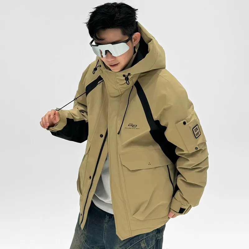 Men's down jacket, hooded, warm jacket with white duck down filling, casual sports top for autumn and winter
Men's down jacket, hooded, warm jacket with white duck down filling, casual sports top for autumn and winter