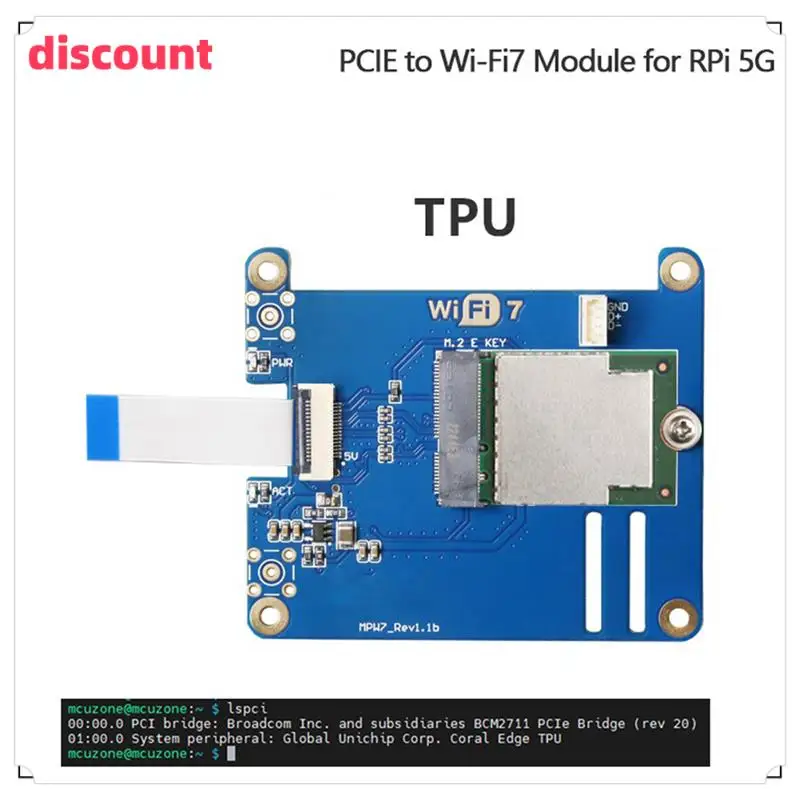 Classic-MPW7A для Raspberry Pi 5, модуль PCIE-M.2 E-Key Wi-Fi7 BE200, поддержка адаптера Google TPU/Wif6e AX210/AX200
Classic-MPW7A для Raspberry Pi 5, модуль PCIE-M.2 E-Key Wi-Fi7 BE200, поддержка адаптера Google TPU/Wif6e AX210/AX200