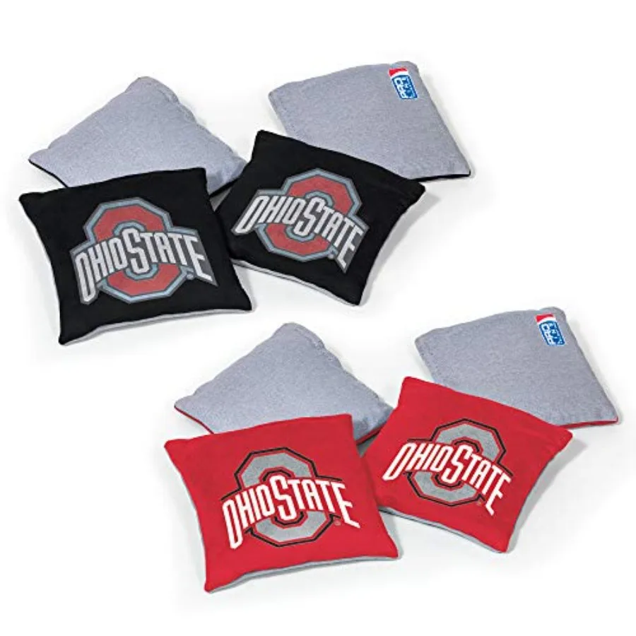 NCAA College Dual Sided Bean Bags by Wild Sports 8 Count Premium Toss Bags for Cornhole Set - Great for Tailgates Outdoors Back
NCAA College Dual Sided Bean Bags by Wild Sports 8 Count Premium Toss Bags for Cornhole Set - Great for Tailgates Outdoors Back