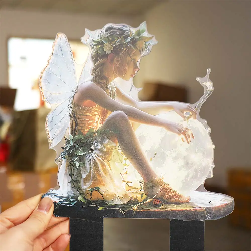 Акриловая мини-фигурка феи, ловля светового шара, дизайн, креативная статуя цветочной феи, скульптуры, милые многофункциональные
Акриловая мини-фигурка феи, ловля светового шара, дизайн, креативная статуя цветочной феи, скульптуры, милые многофункциональные