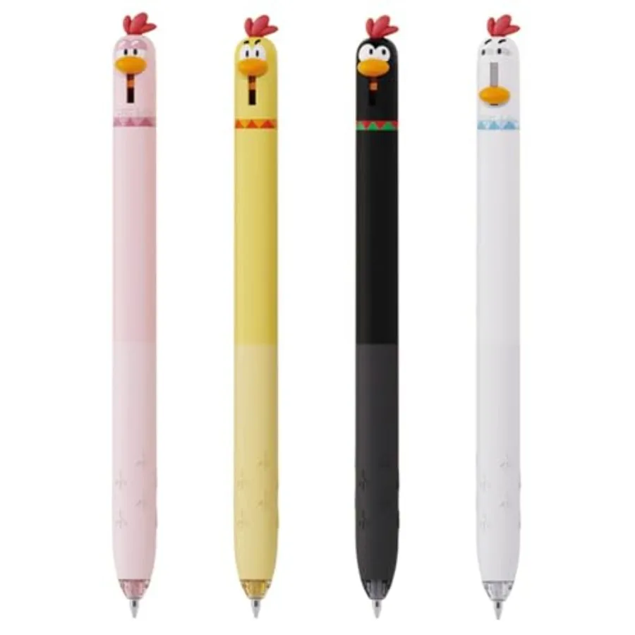 4 Pcs Cute Gel Pens Cartoon Retractable Pens 0.5mm Black Ink Writing Pen Kawaii Funny en Pen for Girls Boys Women Men Office Sc
4 Pcs Cute Gel Pens Cartoon Retractable Pens 0.5mm Black Ink Writing Pen Kawaii Funny en Pen for Girls Boys Women Men Office Sc