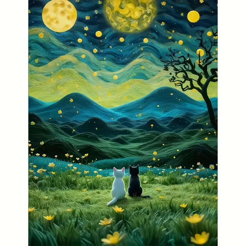 Moonlit Feline Harmony Jigsaw Puzzle Nocturnal Cat Art for Adults & Collectors, Home Wall Decor & Cat Lover Gift
Moonlit Feline Harmony Jigsaw Puzzle Nocturnal Cat Art for Adults & Collectors, Home Wall Decor & Cat Lover Gift