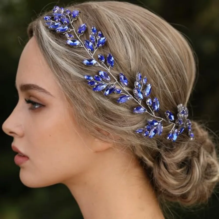 Women Bride Wedding Prom Party Hair Vine Headband Bridal Hair Accessories Green Rhinestones Bridal Hair Vine Headband Head Piec
Women Bride Wedding Prom Party Hair Vine Headband Bridal Hair Accessories Green Rhinestones Bridal Hair Vine Headband Head Piec