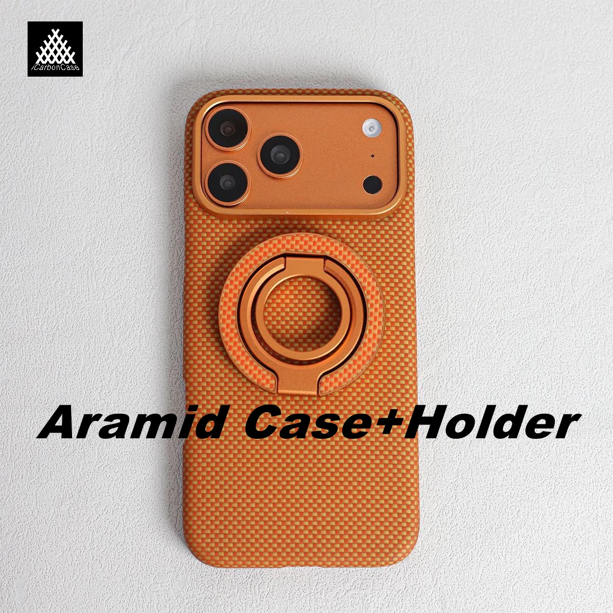 100% Genuine Aramid Carbon Fiber Magnetic Case for iPhone 17 Pro Max 17Pro with Magsafe Alloy Metal 360 Rotation Finger Holder
100% Genuine Aramid Carbon Fiber Magnetic Case for iPhone 17 Pro Max 17Pro with Magsafe Alloy Metal 360 Rotation Finger Holder