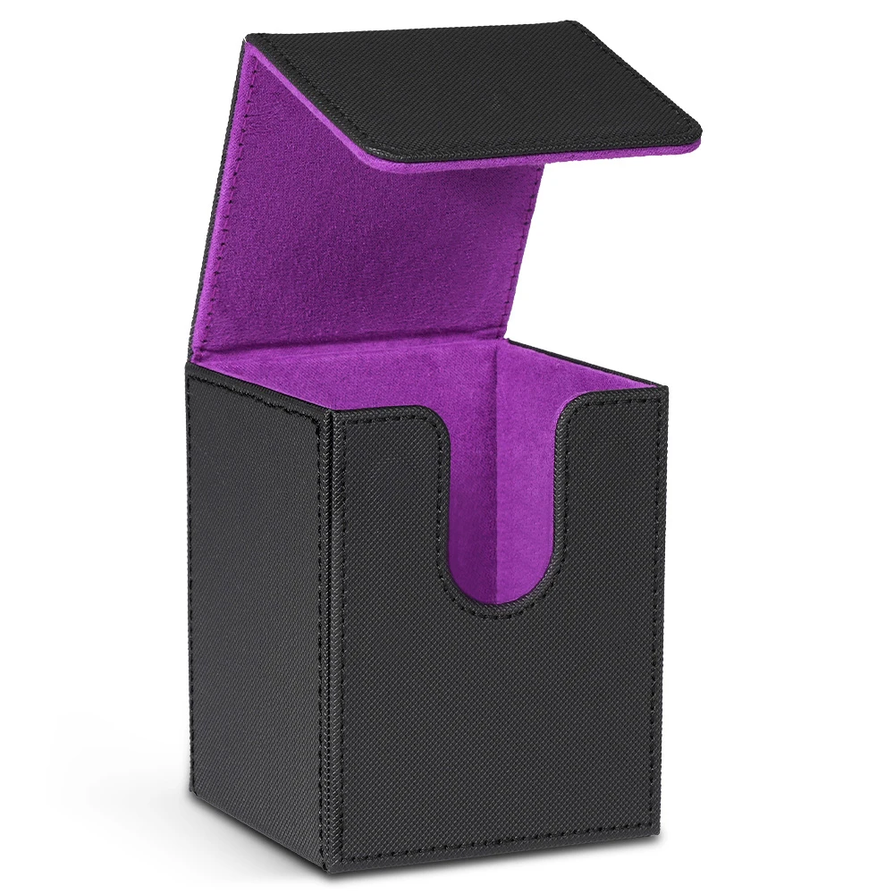 Card Deck Box,Card Storage Box holds 100+ Single Sleeved Cards, PU Leather Magnetic Closure for Magic cards TCG cards
Card Deck Box,Card Storage Box holds 100+ Single Sleeved Cards, PU Leather Magnetic Closure for Magic cards TCG cards