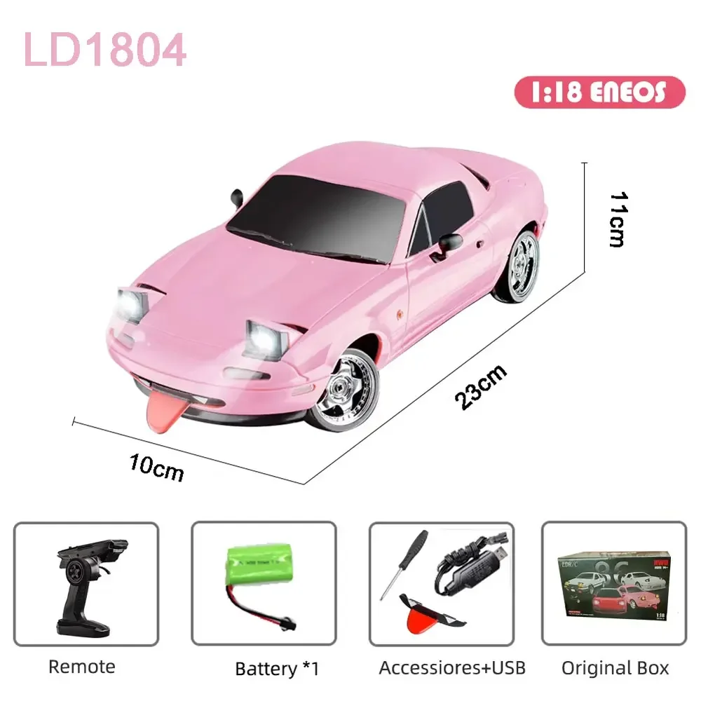 Радиоуправляемая дрифт-машина LDRC 1/18 LD1804 Mazda MX5 в стиле WRC с гироскопическим стабилизатором ESP, LED-подсветкой, 2.4 ГГц, полностью пропорциональное управление, хобби-модель
Радиоуправляемая дрифт-машина LDRC 1/18 LD1804 Mazda MX5 в стиле WRC с гироскопическим стабилизатором ESP, LED-подсветкой, 2.4 ГГц, полностью пропорциональное управление, хобби-модель
