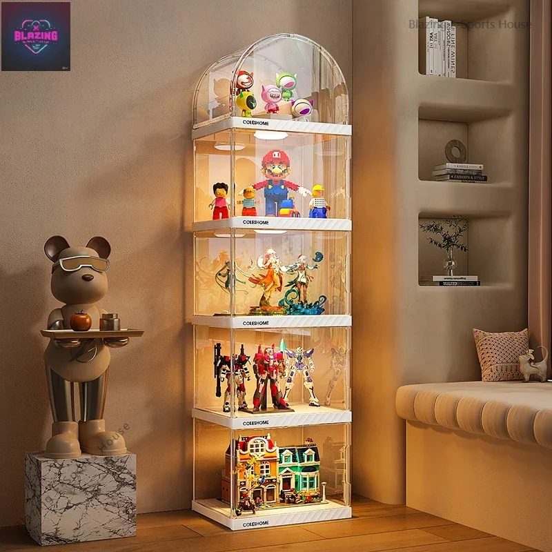 Figure display cabinet Blind box storage transparent imitation acrylic model ornament toy building block doll display stand
Figure display cabinet Blind box storage transparent imitation acrylic model ornament toy building block doll display stand