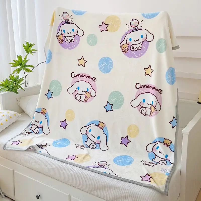 Sanrio Cinnamoroll Fleece Blanket Girl Heart Kawaii Anime My Melody Pochacco Multifunctional Nap Blanket Cartoon Cute Kid Gift
Sanrio Cinnamoroll Fleece Blanket Girl Heart Kawaii Anime My Melody Pochacco Multifunctional Nap Blanket Cartoon Cute Kid Gift