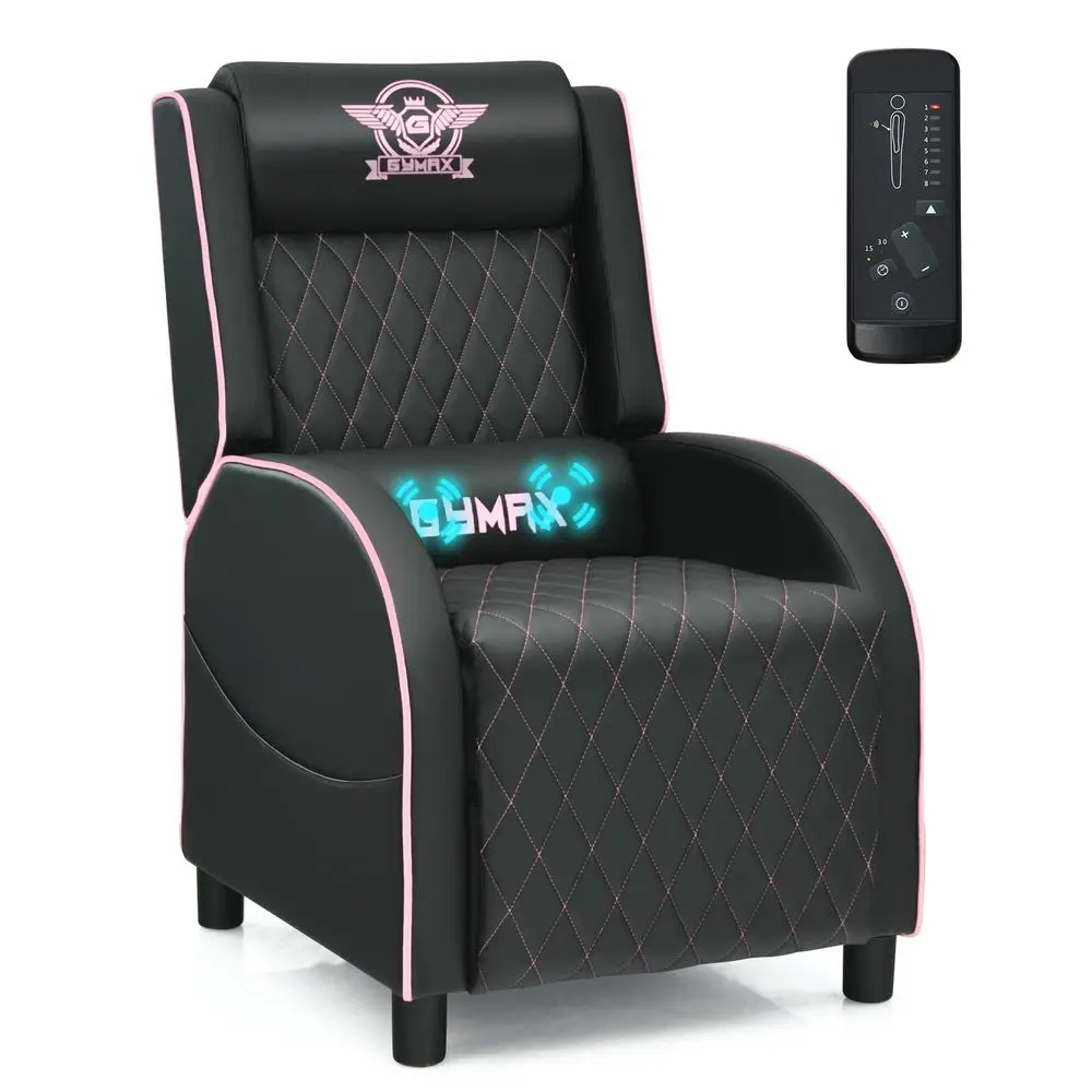 Massage Gaming Recliner Chair, Ergonomic Racing Style Single Sofa with Adjustable Headrest, Backrest amp Footrest, Home Theater
Massage Gaming Recliner Chair, Ergonomic Racing Style Single Sofa with Adjustable Headrest, Backrest amp Footrest, Home Theater