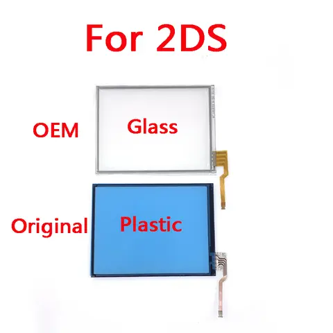 1-5Pcs Original Plastic OEM Glass Touch Screen Digitizer Lens Replacement for Nintendo 2DS