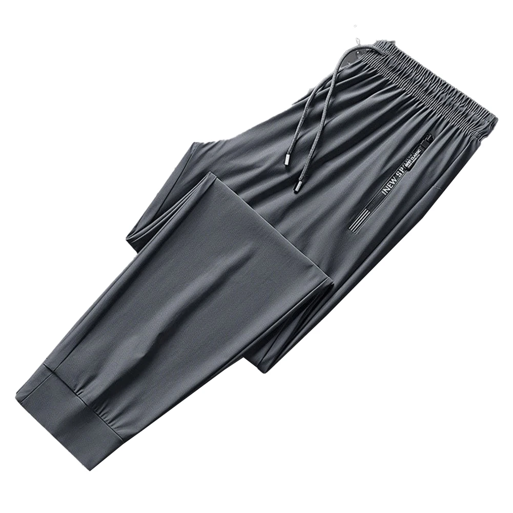 Men's Solid Quick-Dry Jogger Pants - Elastic Waist, Loose Fit For Casual & Sport, Zip Detail
Men's Solid Quick-Dry Jogger Pants - Elastic Waist, Loose Fit For Casual & Sport, Zip Detail