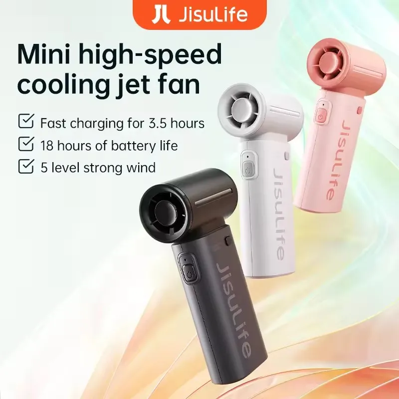 JISULIFE Life9 Handheld Turbo Fan Super Strong Wind 5 Speeds,Long Battery Life 5000mAh USB Rechargeable Multipurpose Pocket fan
JISULIFE Life9 Handheld Turbo Fan Super Strong Wind 5 Speeds,Long Battery Life 5000mAh USB Rechargeable Multipurpose Pocket fan