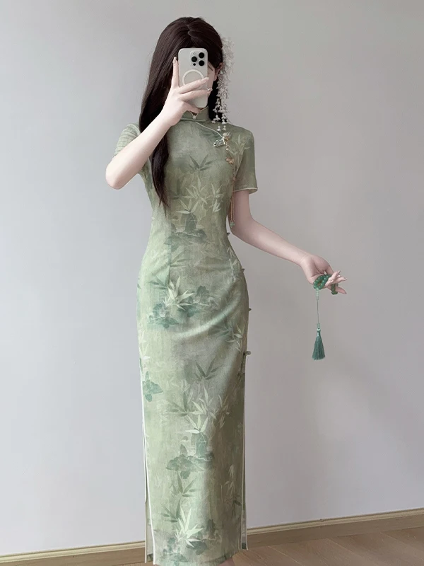 Ele een Young Sle Tailored Dr Chinese Traditional Faion Retro Wind Midi Dr ort Sve Women
Ele een Young Sle Tailored Dr Chinese Traditional Faion Retro Wind Midi Dr ort Sve Women