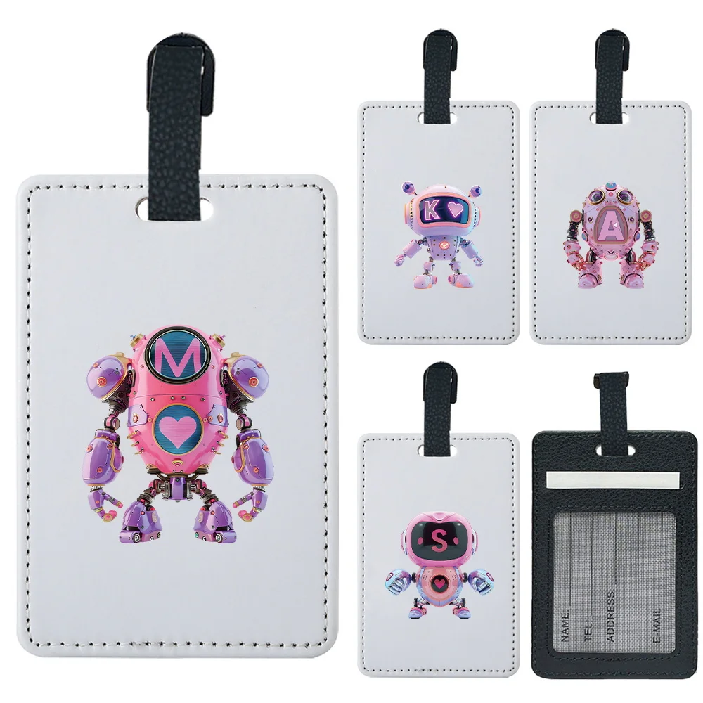 Durable Baggage Tag PU Personalization Luggage Tag Cover Robot Initial Name 26 Letters Pattern
Durable Baggage Tag PU Personalization Luggage Tag Cover Robot Initial Name 26 Letters Pattern