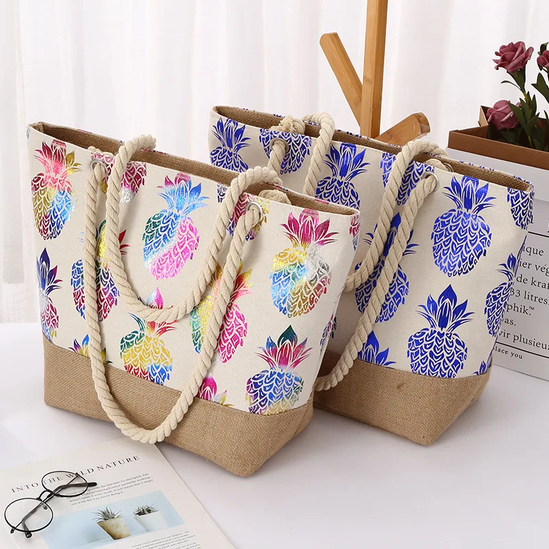 1pcs Fashionable and casual Shopping Bag Simple Pineapple Print Large Capacity Tote Bag Cotton Reusable Hand Tote for Daily Use
1pcs Fashionable and casual Shopping Bag Simple Pineapple Print Large Capacity Tote Bag Cotton Reusable Hand Tote for Daily Use