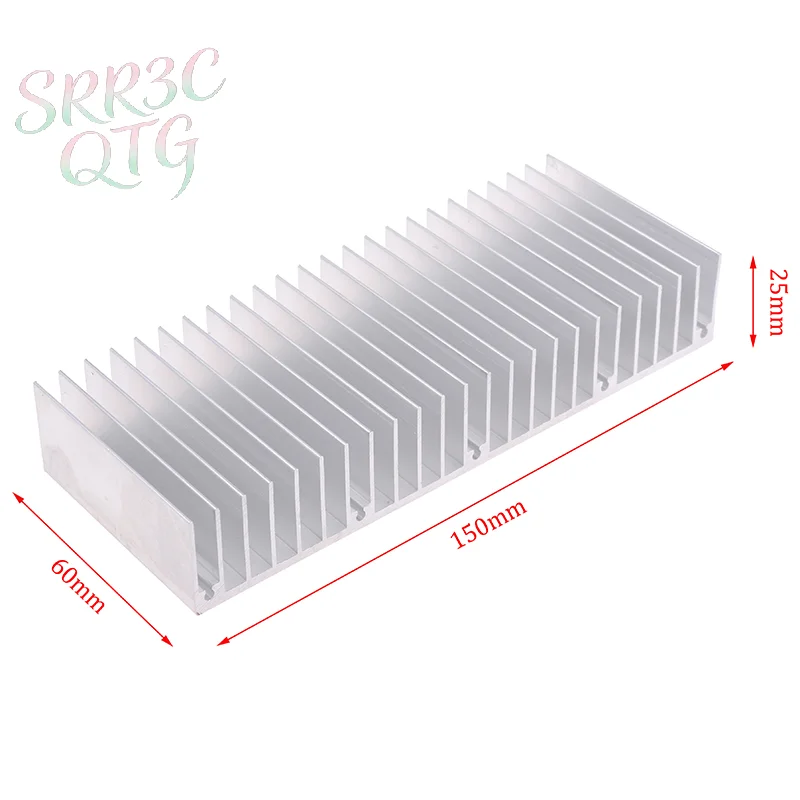 Алюминиевый радиатор 150x60x25 мм, экструдированный теплоотвод для светодиодов и электроники
Алюминиевый радиатор 150x60x25 мм, экструдированный теплоотвод для светодиодов и электроники