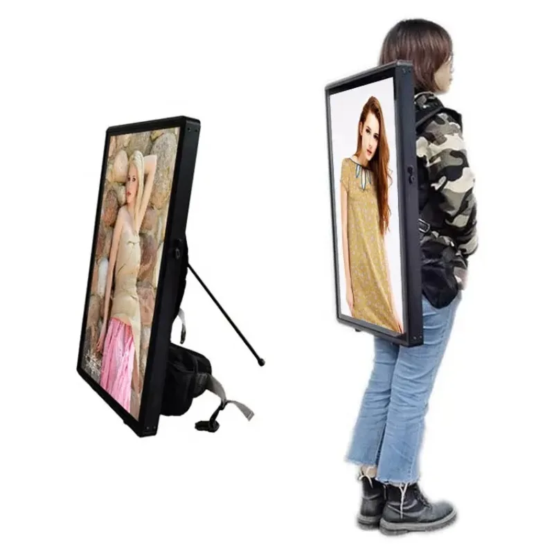 32inch LCD Digital Walker Billboard Backpack Walking Billboard Human Walking Advertising Billboard
32inch LCD Digital Walker Billboard Backpack Walking Billboard Human Walking Advertising Billboard